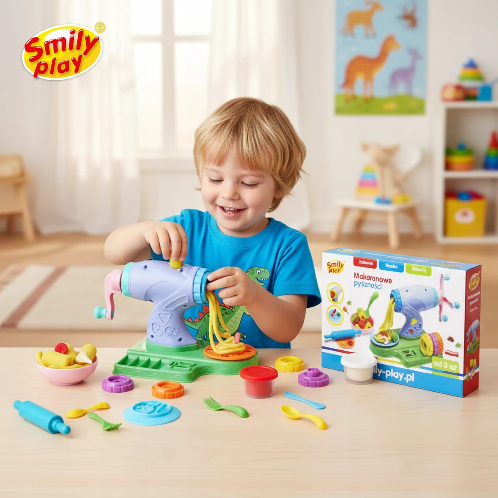 PLASTIC MASS Smily Play Creative Set Pasta Machine Dough
