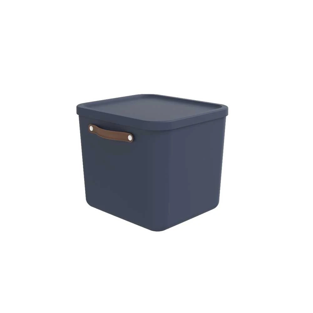 Dėžė su dangčiu ir rankenomis Maloja Rotho 39.5x38x34/40L Midnight Mėlyna
