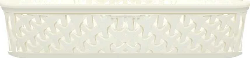 Plastikinė dėžė My Style Rattan A4 Curver 6x35.8x26.2cm kreminės spalvos