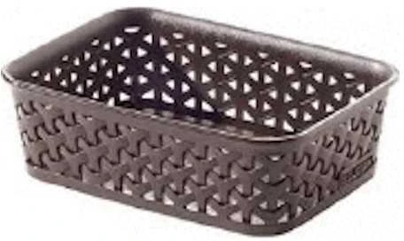 Plastikinė dėžė My Style Rattan A6 Curver 6x19.8x14.2cm ruda