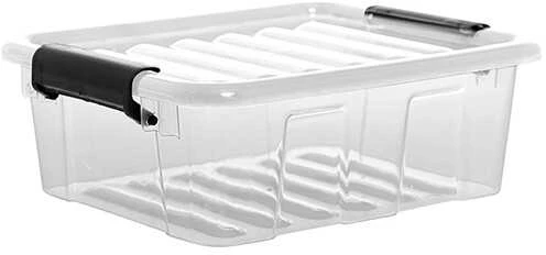 Plastikinė dėžė su fiksuojamu dangčiu Plast Team 1.5L Home Box