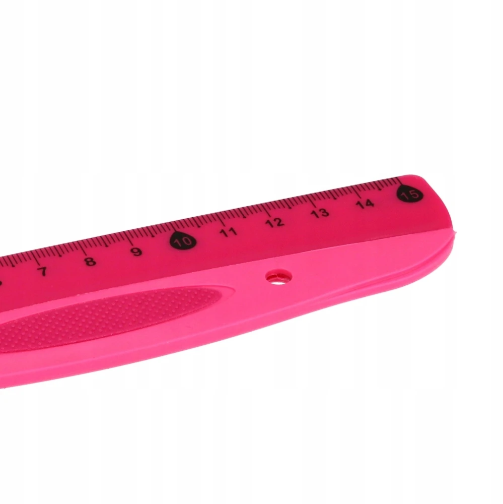 Plastikinė liniuotė 15cm, rožinė, Starpak