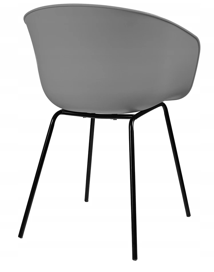 Plastikinė moderni biuro kėdė biurui balkone, Solaris Gray