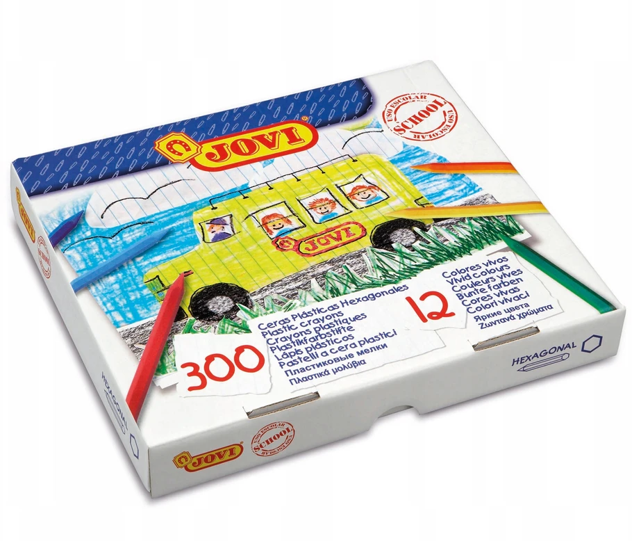 Plastikinės kreidelės Jovi, 300 vnt.
