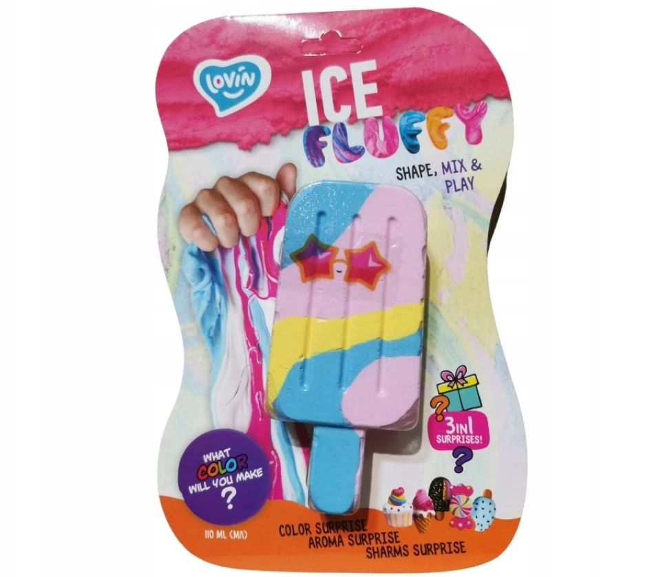 Lovin PLASTIKINIAI PLAČIAI SLIME GLUTEK LEDAI VAIKAMS