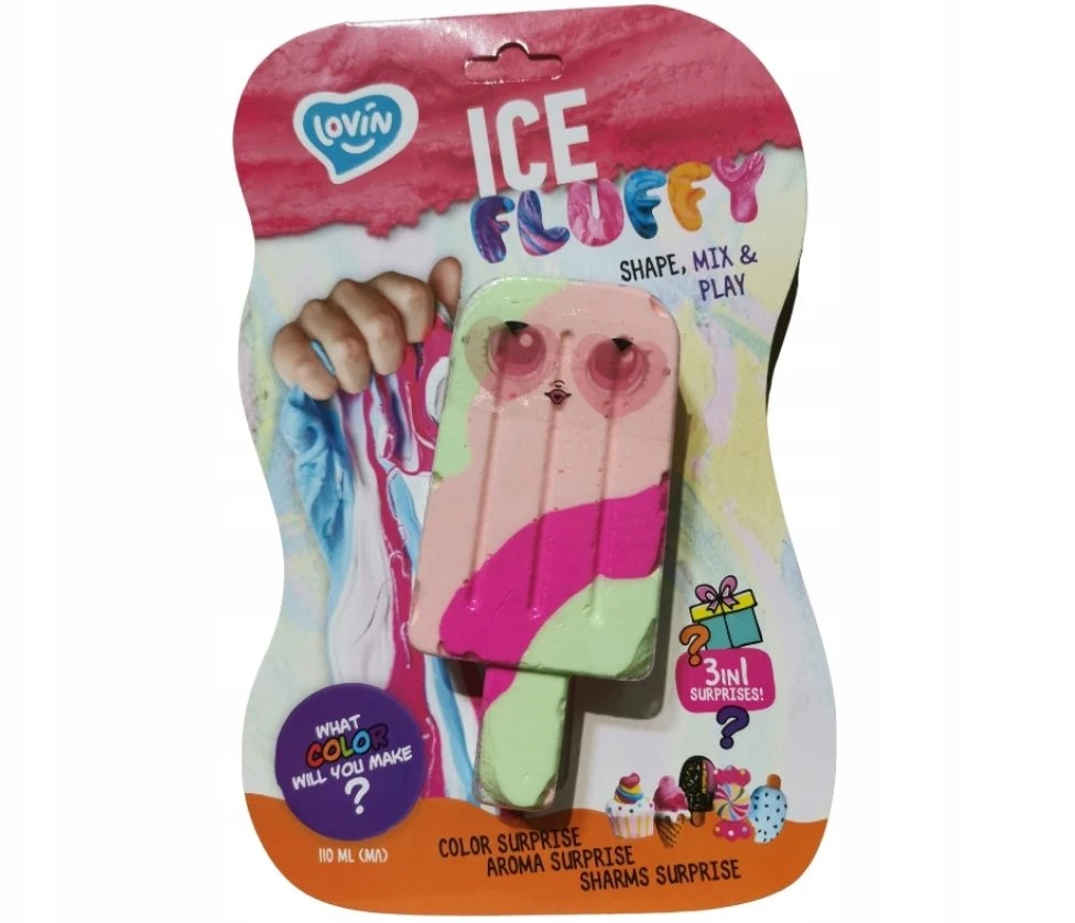 Lovin PLASTIKINIAI PLAČIAI SLIME GLUTEK LEDAI VAIKAMS