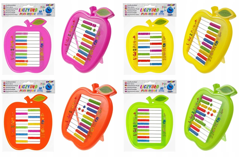 Plastikinis 10 eilučių obuolių skaičiavimo ratas Fun&Joy mix - Titanum