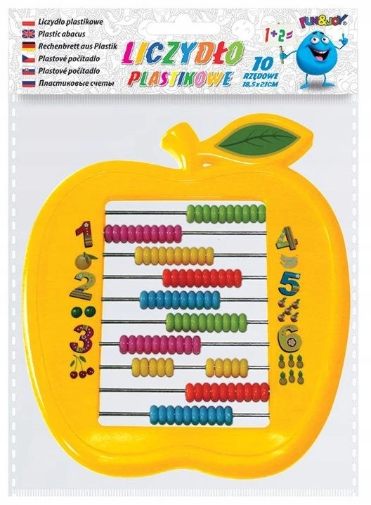 Plastikinis 10 eilučių obuolių skaičiavimo ratas Fun&Joy mix - Titanum