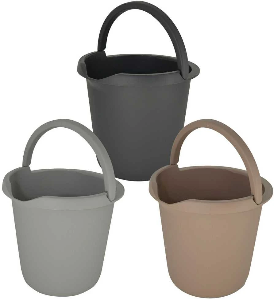 Plastikinis kibiras York 12L skirtingų spalvų