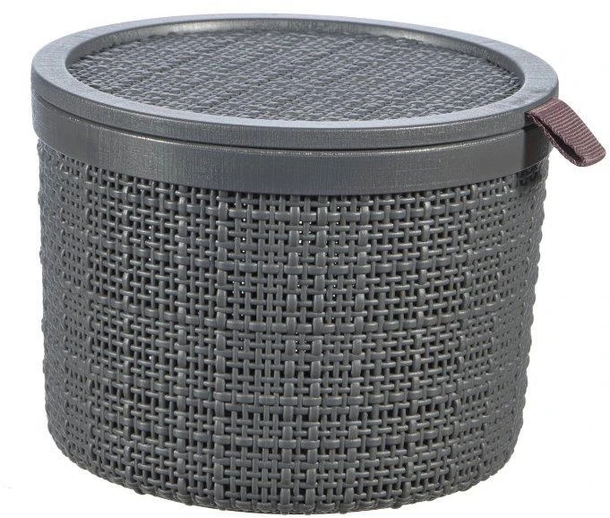 Daiktadėžė CURVER JUTE, 12 l, pilka, 36×28×15 cm