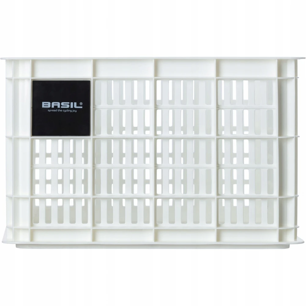 Plastikinis krepšys Basil Crate - Baltas - 34x40x25 cm - 29,5 litrų - dviračiui