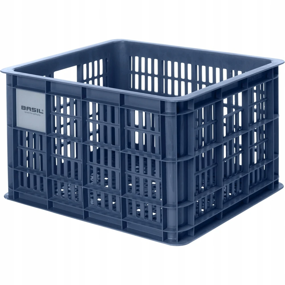 Plastikinis krepšys Basil Crate - mėlynas - 34x40x25 cm