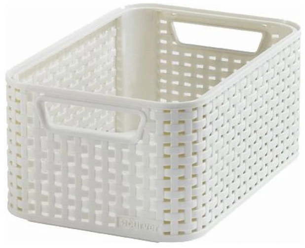 Plastikinis krepšys CURVER MY STYLE, baltos spalvos, h10 x 25,5 x 19,6 cm, 8 L