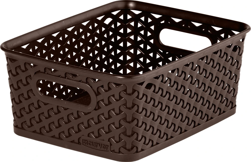 Keter Plastikinis krepšys CURVER MY STYLE, tamsiai rudos spalvos, h13,3 x 35,5 x 29,6 cm, 13 L