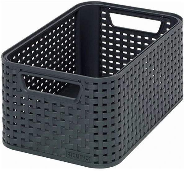 Keter Plastikinis krepšys CURVER MY STYLE, tamsiai rudos spalvos, h13,3 x 35,5 x 29,6 cm, 13 L