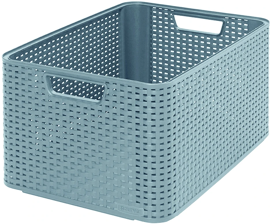 Daiktadėžė CURVER STYLE, 18 l, pilka, 38×28×17 cm
