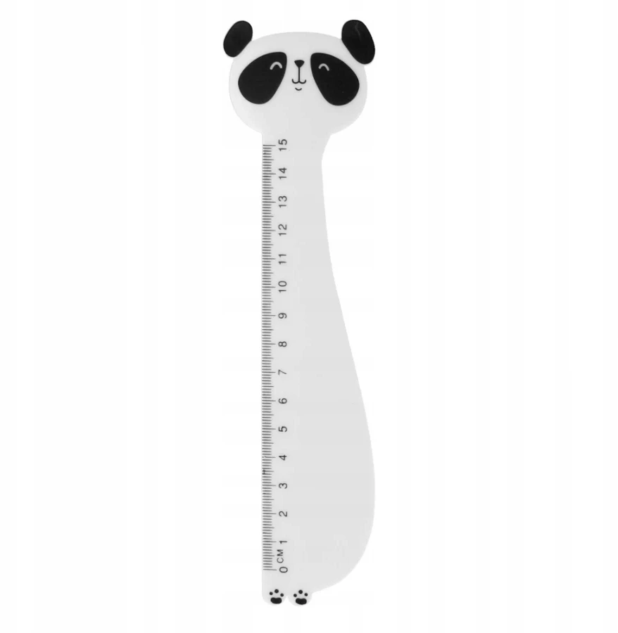 Plastikinis liniuotė 15cm Panda Starpak