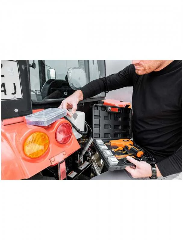 Neo Plastikinis lituoklis 50W komplektas + 200 kabių