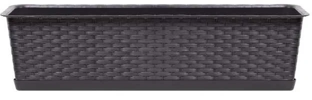 Plastikinis vazonas PROSPERPLAST ISE800P, 80×18,4×15 cm