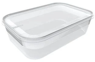Plastikinis maisto laikymo indelis CURVER Smart Eco Line, h9 x 20 x 15 cm, 1,2 L