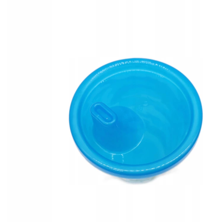 Plastikinis neišsiliejantis puodelis + snapelis 296 ml, 3 dizaino