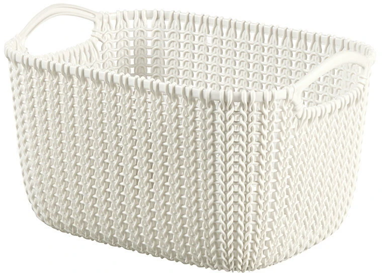 Plastikinis skalbinių krepšys CURVER MY STYLE, pieno sp., 60 x 39 x 28 cm, 47 L