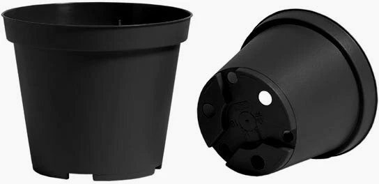 Nicoli 3l vazonas CONTAINER IME 18cm juodas