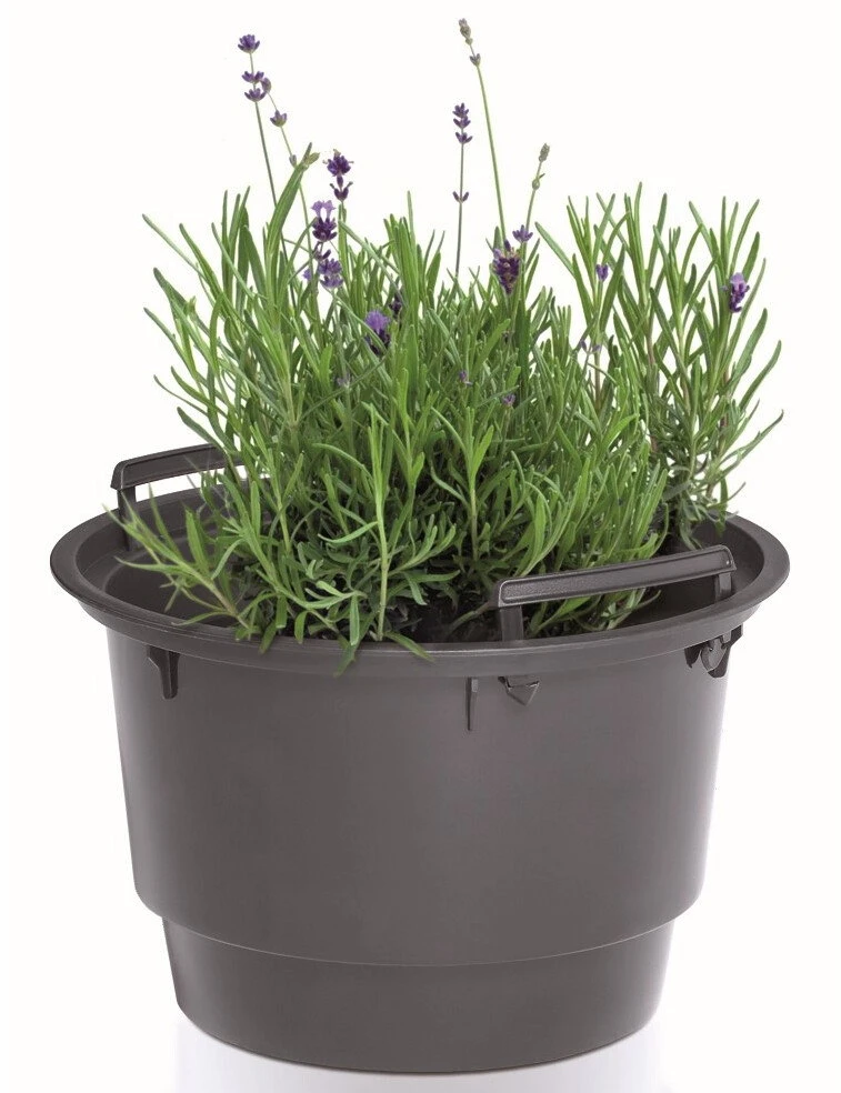 Prosperplast Plastikinis vazono įdėklas, juodos sp., 46 x 29 cm