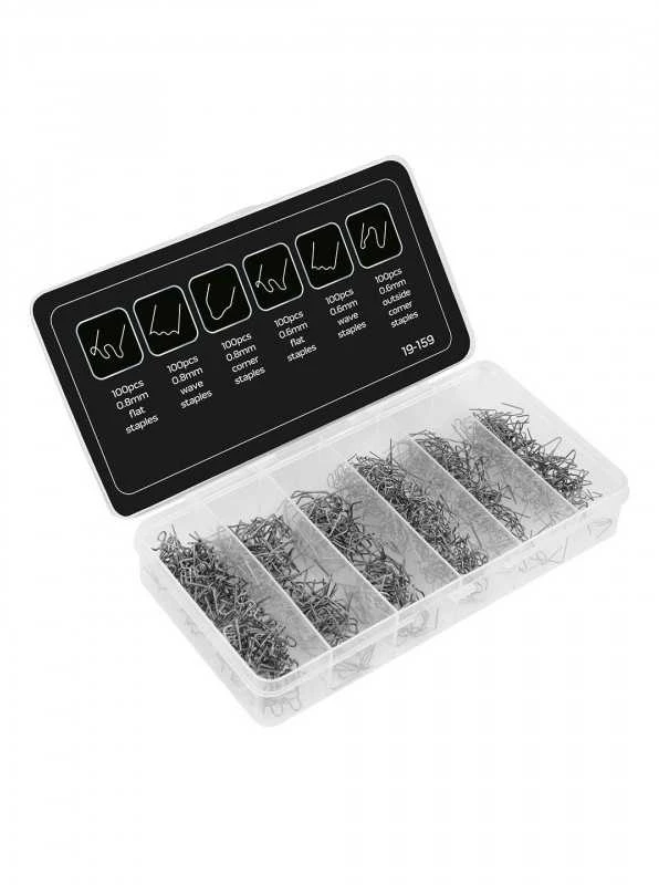 Plastikinių kabių rinkinys NEO TOOLS 19-159 (600 vnt.)