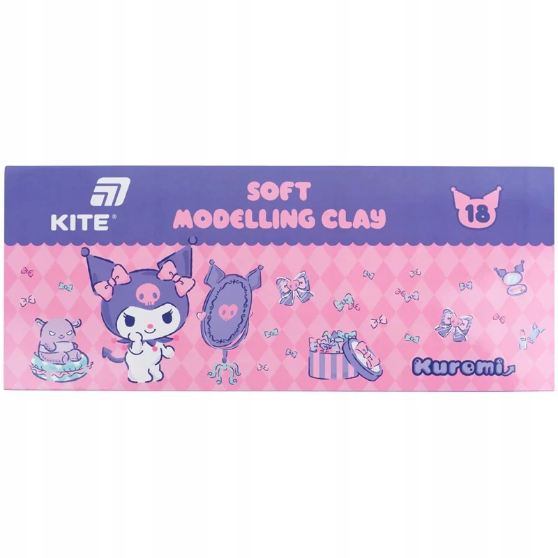 Plastilinas 18 spalvų Kuromi Kite darželio mokyklai