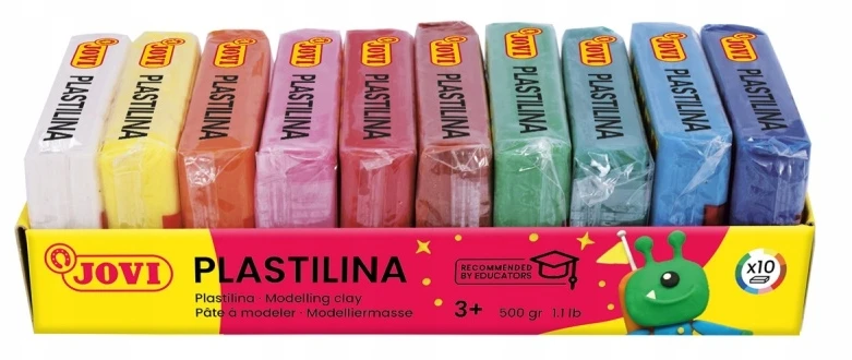 Plastilinas JOVI, 10 spalvų po 50 g