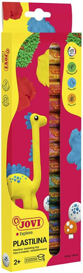 Plastilinas JOVI, 15 spalvų x 15g rinkinys