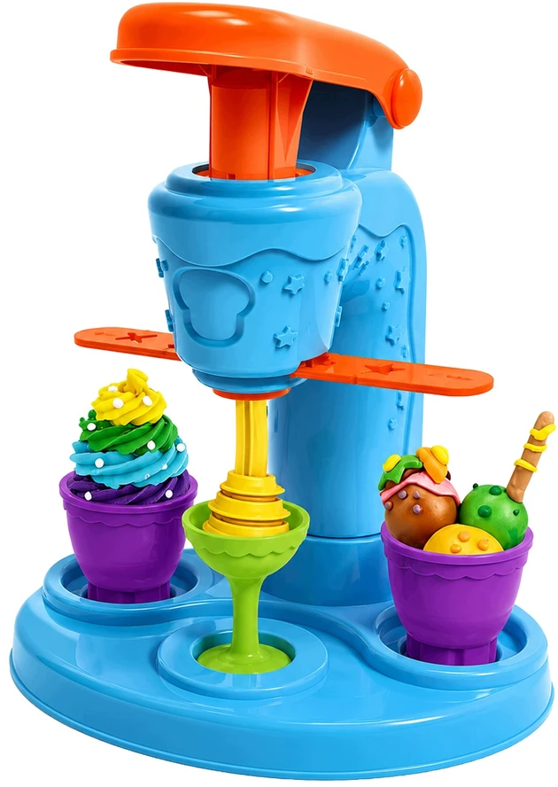 Plastilinas lipni masė makaronų gaminimo mašinėlė formelės ledai saldainiai rinkinys vaikams 46 elementai „click4toys“