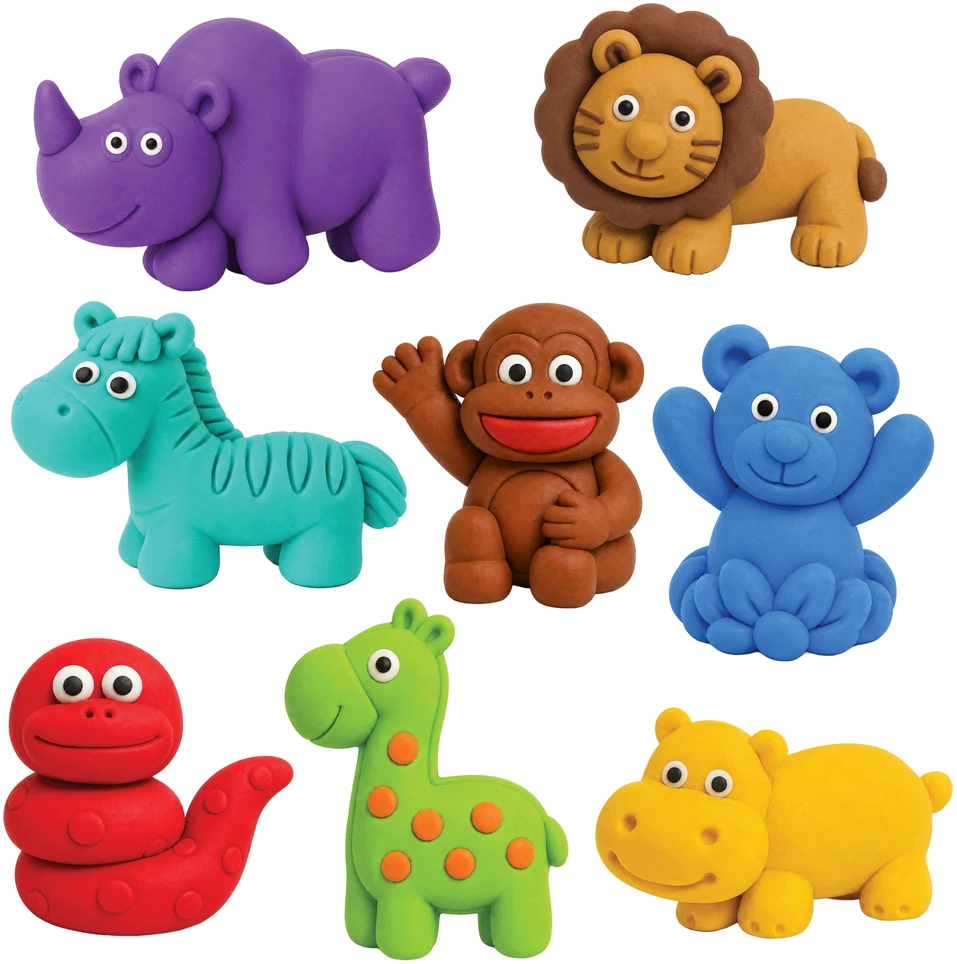 Plastilinas lipni masė makaronų gaminimo mašinėlė dinozaurai gyvūnai formelės rinkinys vaikams 40 detalių „click4toys“