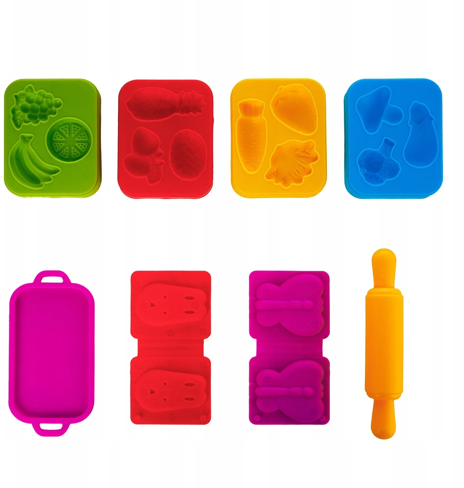 Plastilinas lipni masė makaronų gaminimo mašinėlė formelės rinkinys vaikams 38 elementai „click4toys“