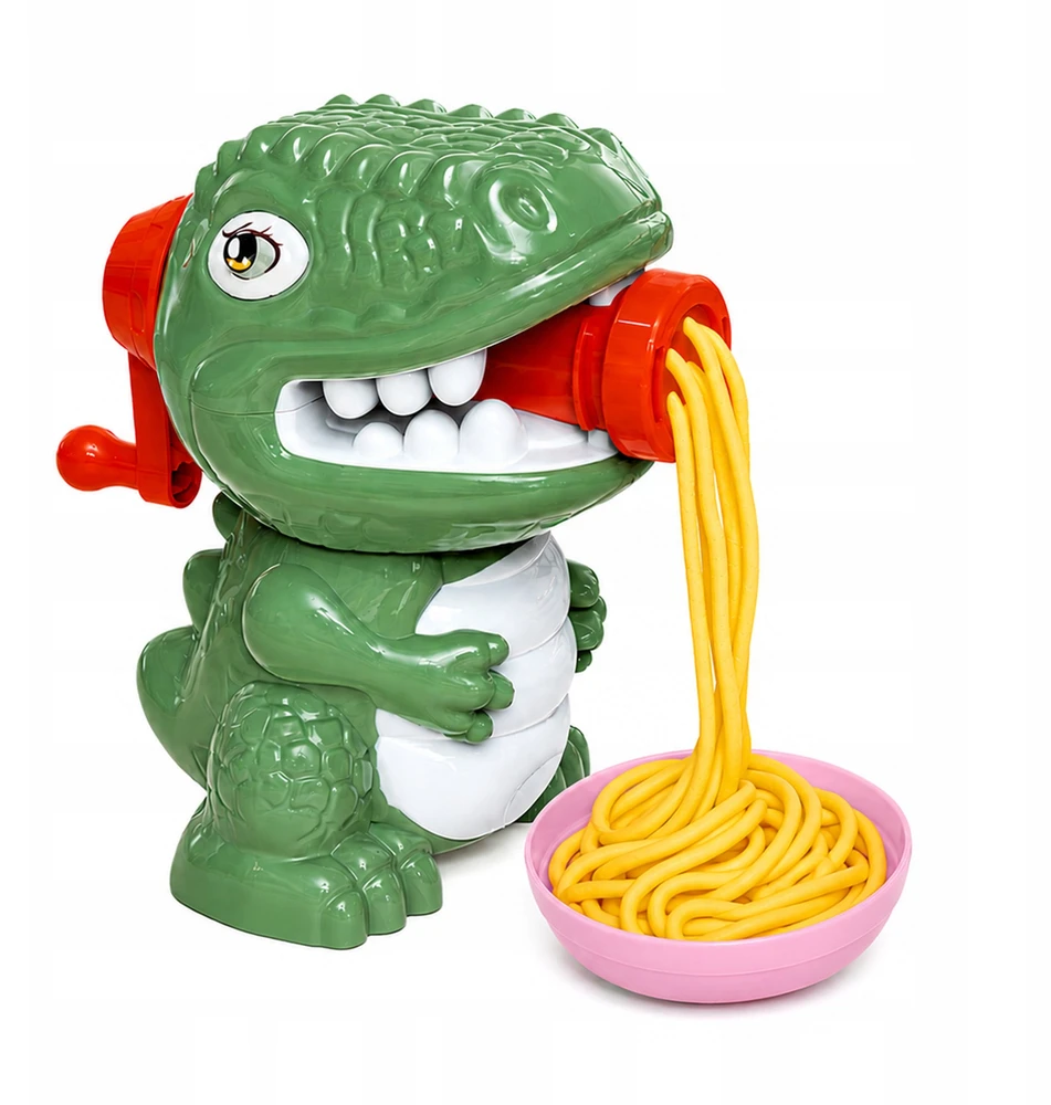 Plastilinas lipni masė makaronų gaminimo mašinėlė dinozaurai gyvūnai formelės rinkinys vaikams 40 detalių „click4toys“