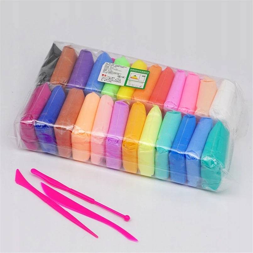 Plastilinas Plastilino rinkinys iš 12 spalvų Minkštas modeliuojamasis molis
