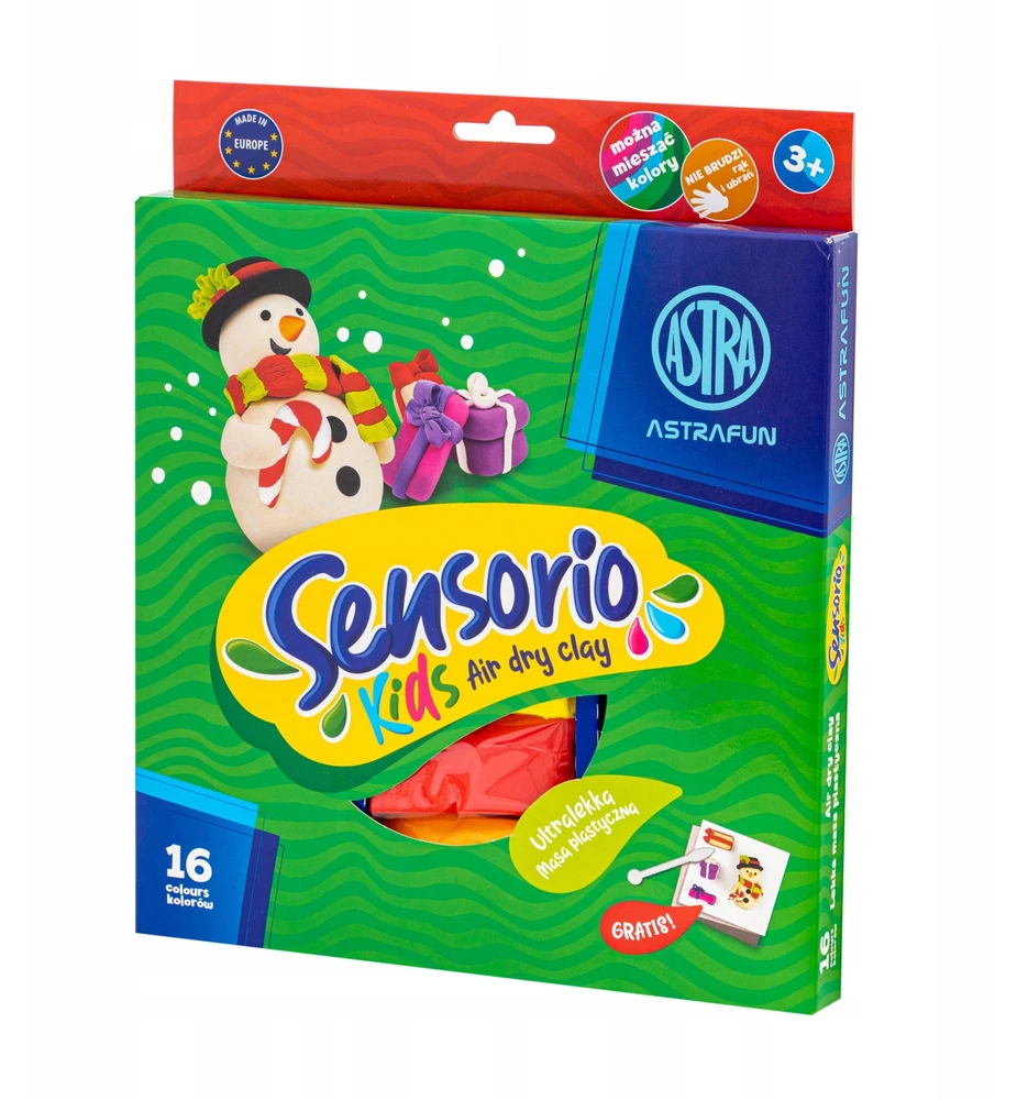 Plastilinas Sensorio Kids Astra, 16 spalvų