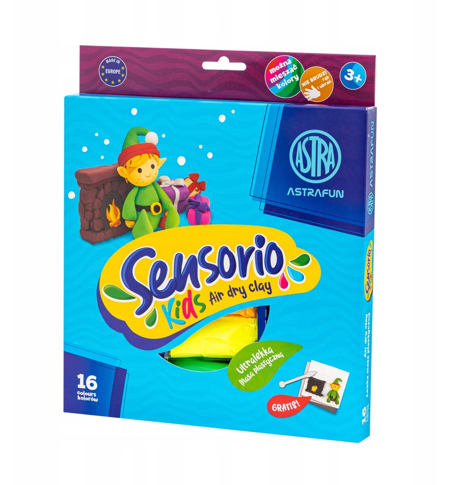 Plastilinas Sensorio Kids Astra, 16 spalvų