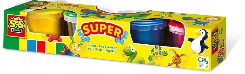 Plastilinas SES Creative, 4 vnt.