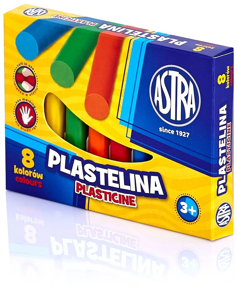 Plastilino rinkinys Astra, 8 spalvos
