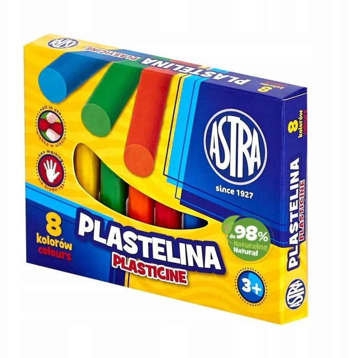 Plastilino rinkinys Astra, 8 spalvos