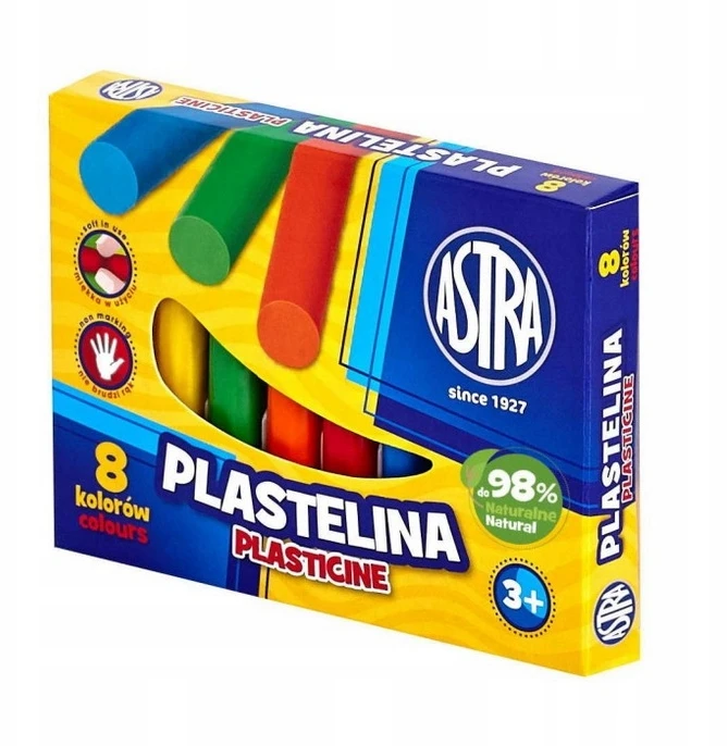Plastilino rinkinys Astra, 8 spalvos