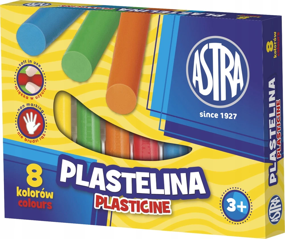 Plastilino rinkinys Astra, 8 spalvos