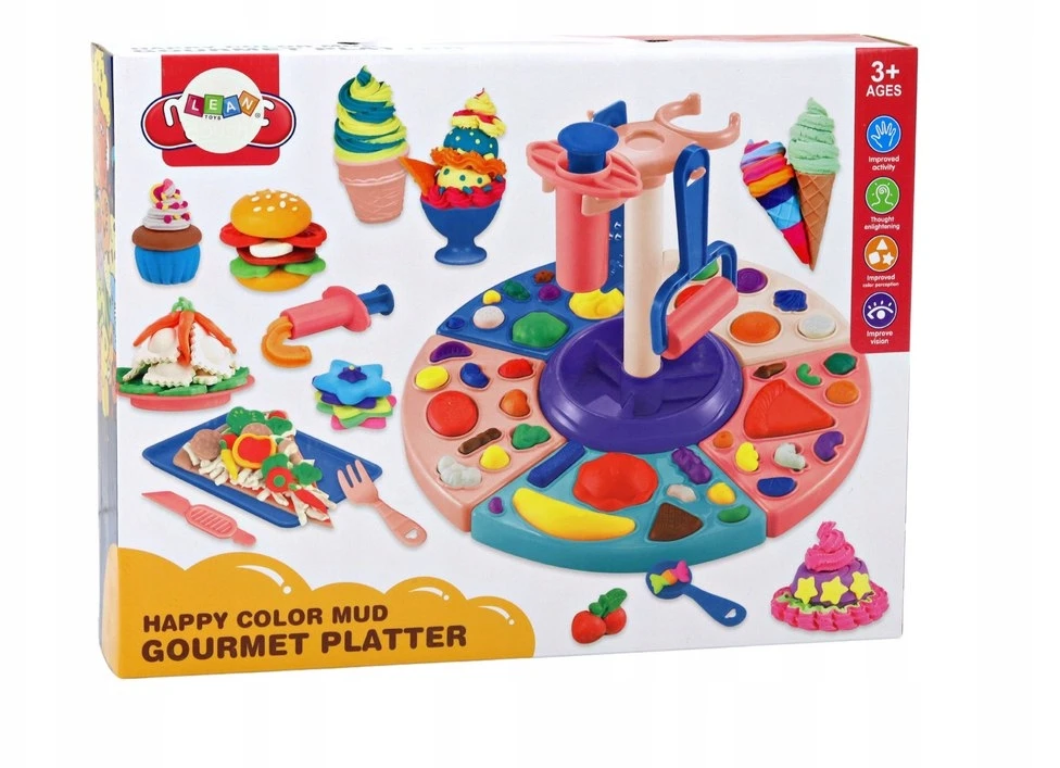 Kūrybinis plastilino rinkinys Lean Toys Virtuvė