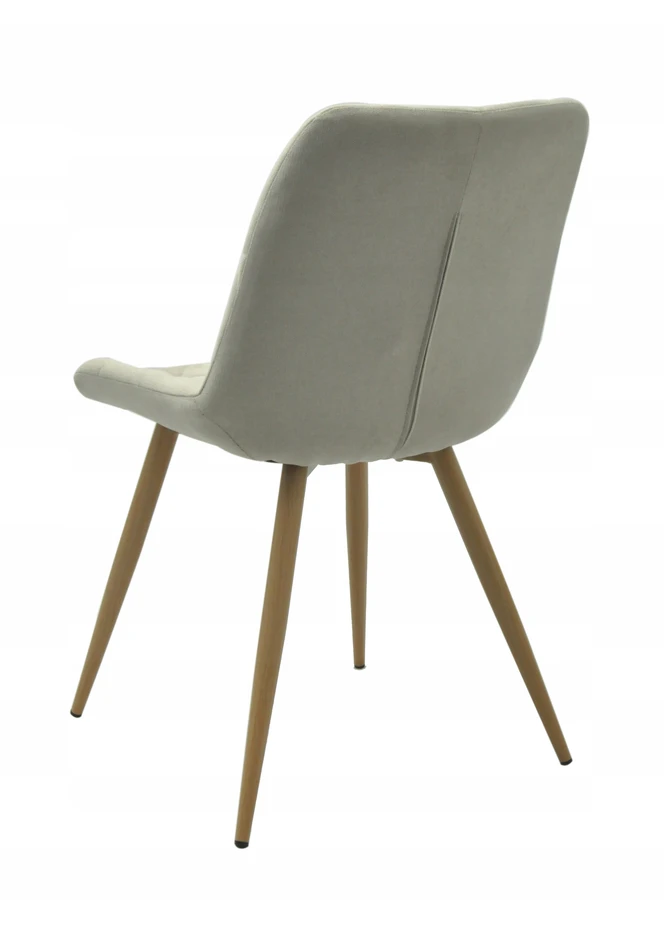 Platan Sofa OSLO BEIGE minkšta, dygsniuota kėdė valgomajam, virtuvei, svetainei
