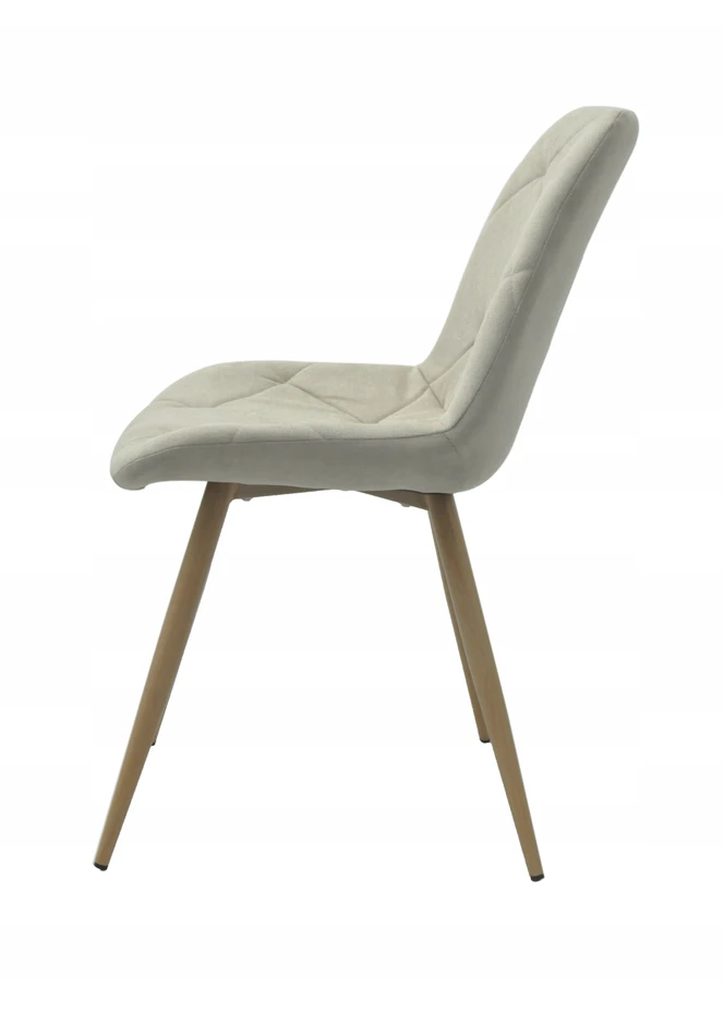 Platan Sofa OSLO BEIGE minkšta, dygsniuota kėdė valgomajam, virtuvei, svetainei
