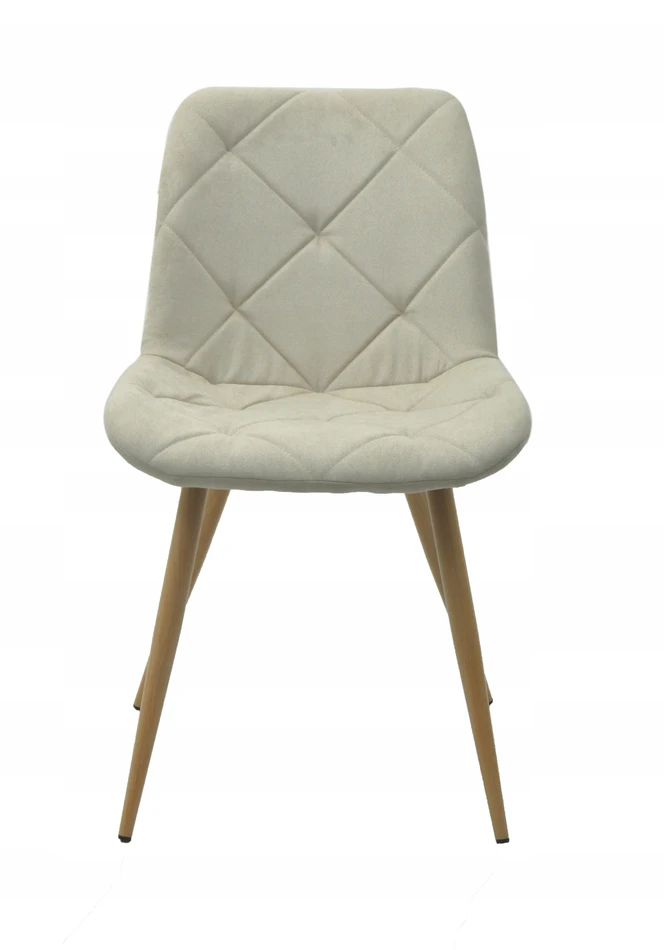 Platan Sofa OSLO BEIGE minkšta, dygsniuota kėdė valgomajam, virtuvei, svetainei