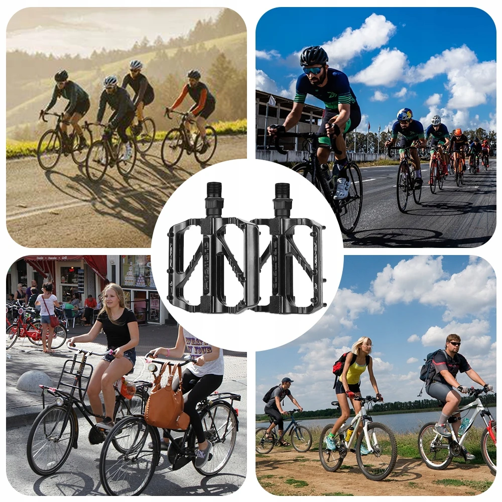 PLATFORMINIAI DVIRAČIO PEDALAI DVIRAČIAI, METALINIAI, NAILONAI, MTB, UNIVERSALŪS