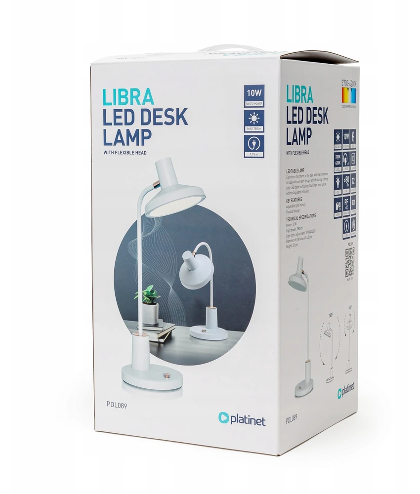 Platinet Stalinė lempa LED 10W 780lm LIBRA 3700-4200K